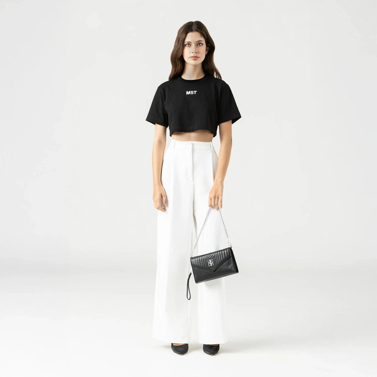 INDIRA CROP TOP WOMEN BLACK - Monastery | Tienda Oficial Colombia