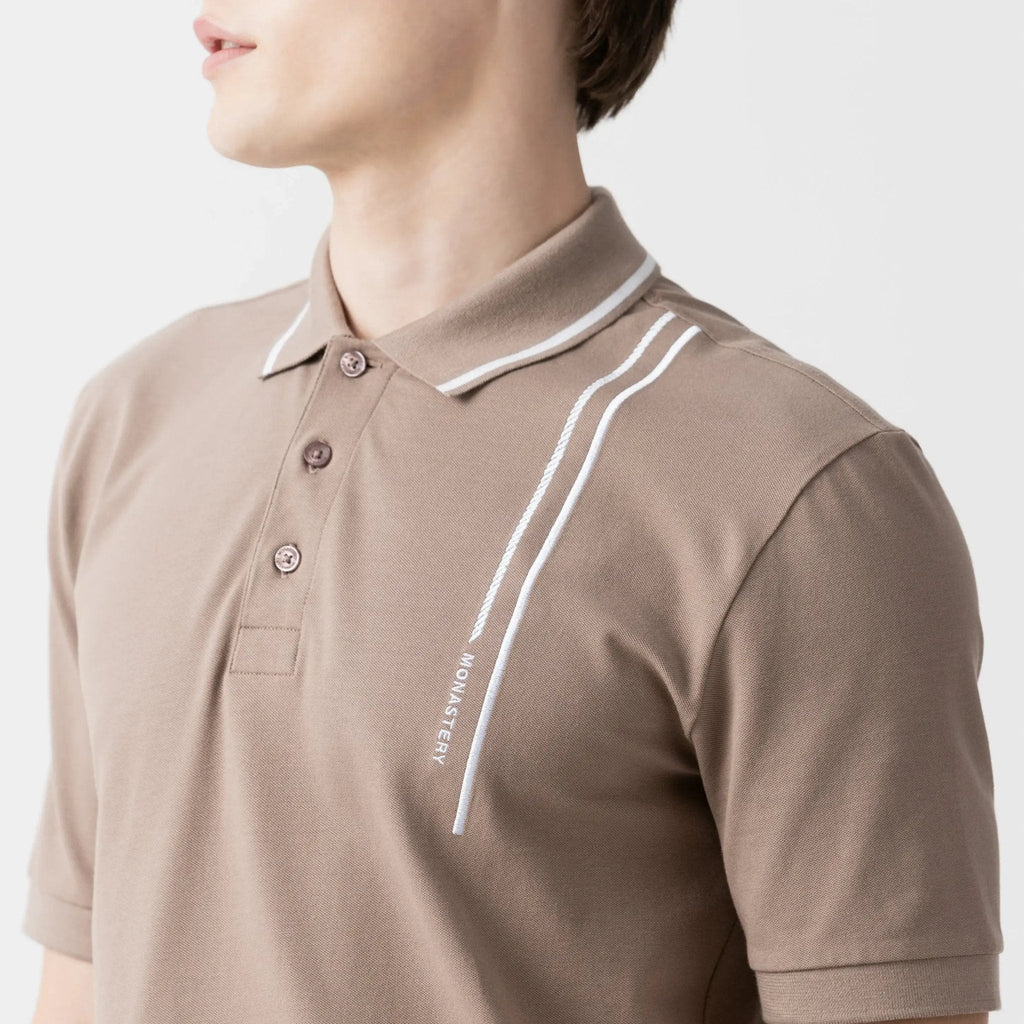 ISSOS POLO MEN TAUPE GRAY - Monastery | Tienda Oficial Colombia