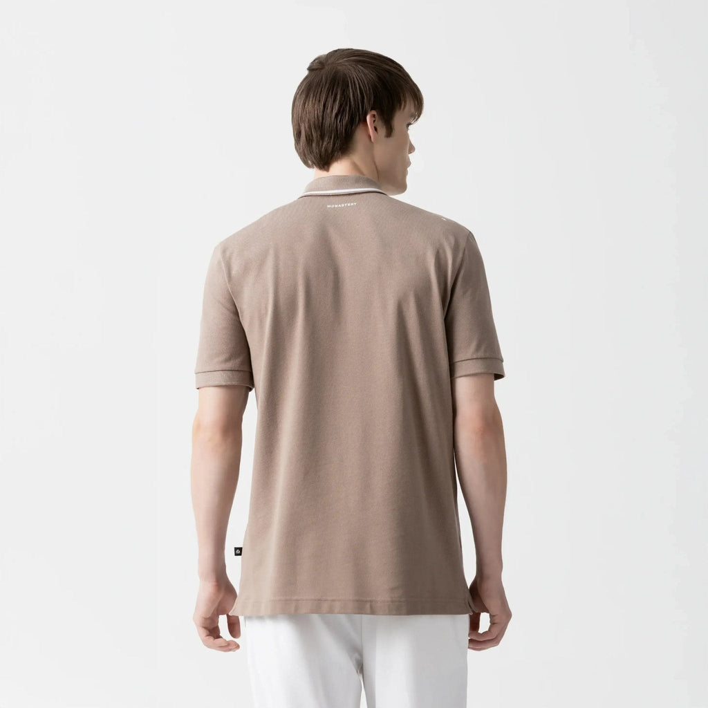 ISSOS POLO MEN TAUPE GRAY - Monastery | Tienda Oficial Colombia