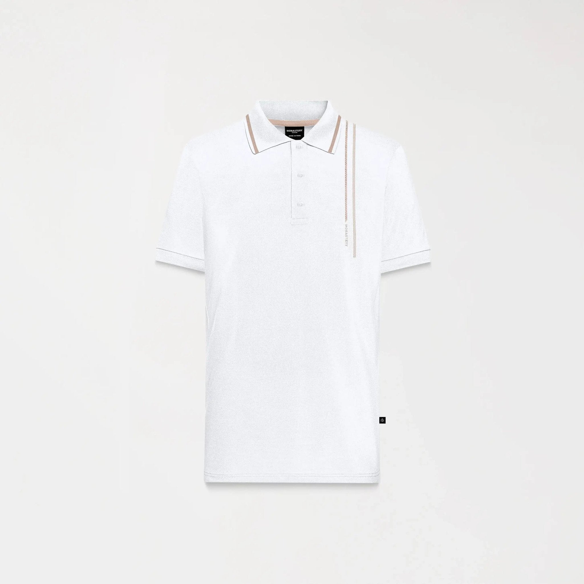 ISSOS POLO MEN WHITE - Monastery | Tienda Oficial Colombia