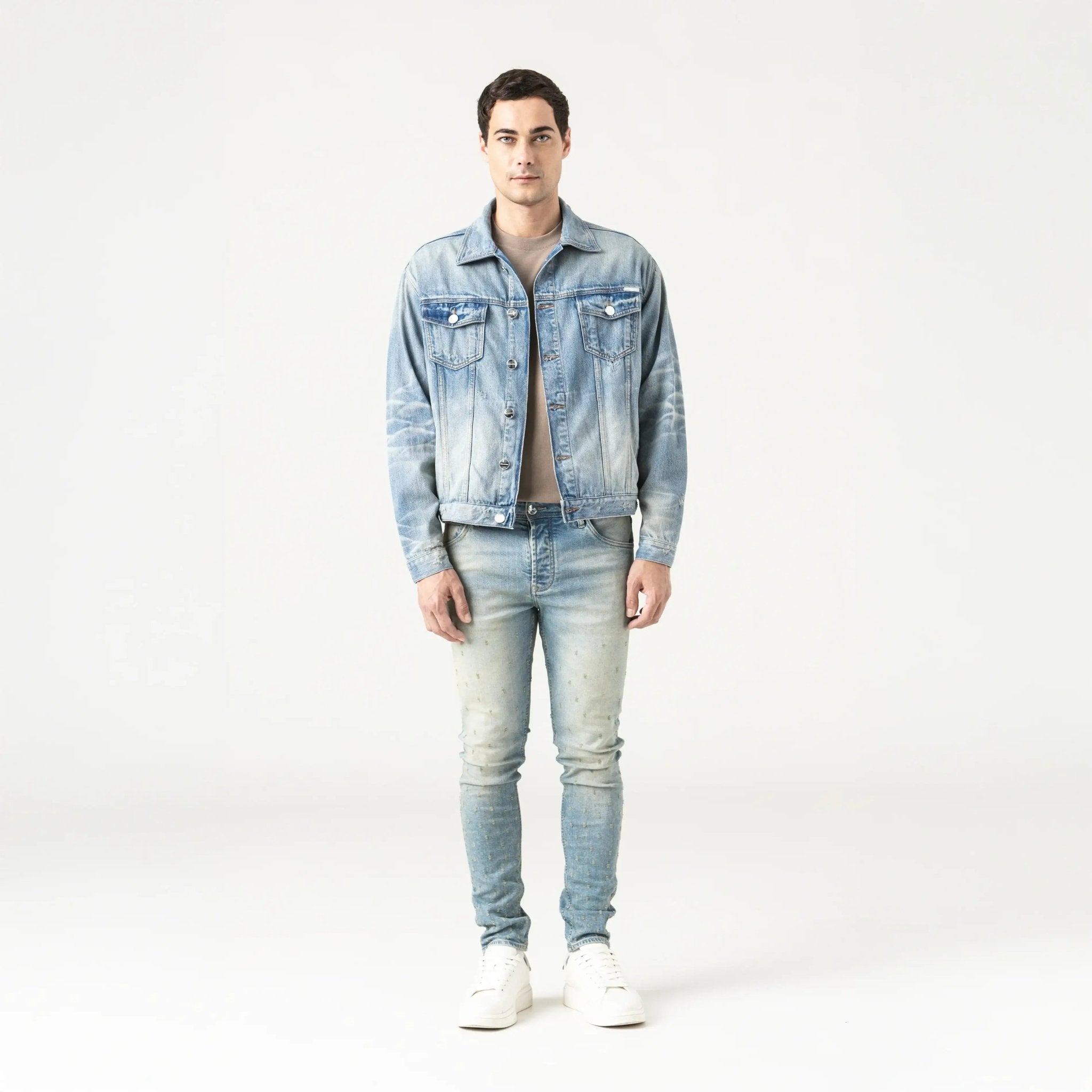IZAN JACKET MEN BLUE DENIM - Monastery | Tienda Oficial Colombia