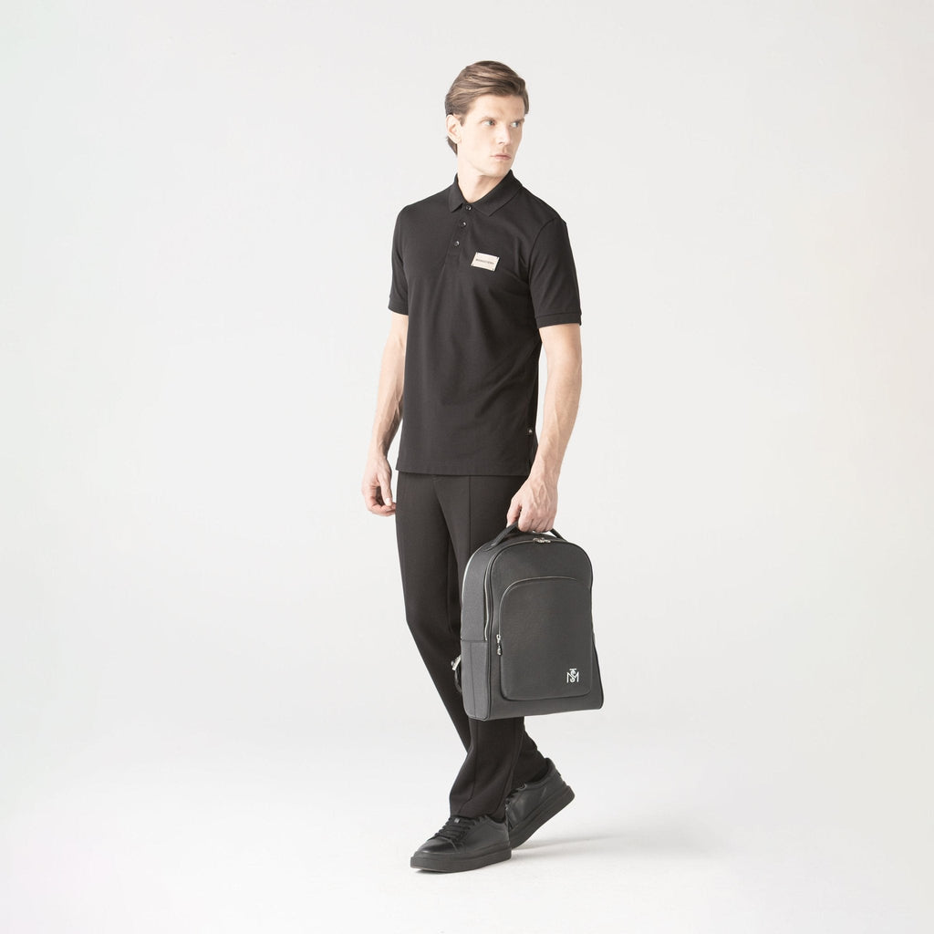 JANUS POLO MEN BLACK - Monastery | Tienda Oficial Colombia
