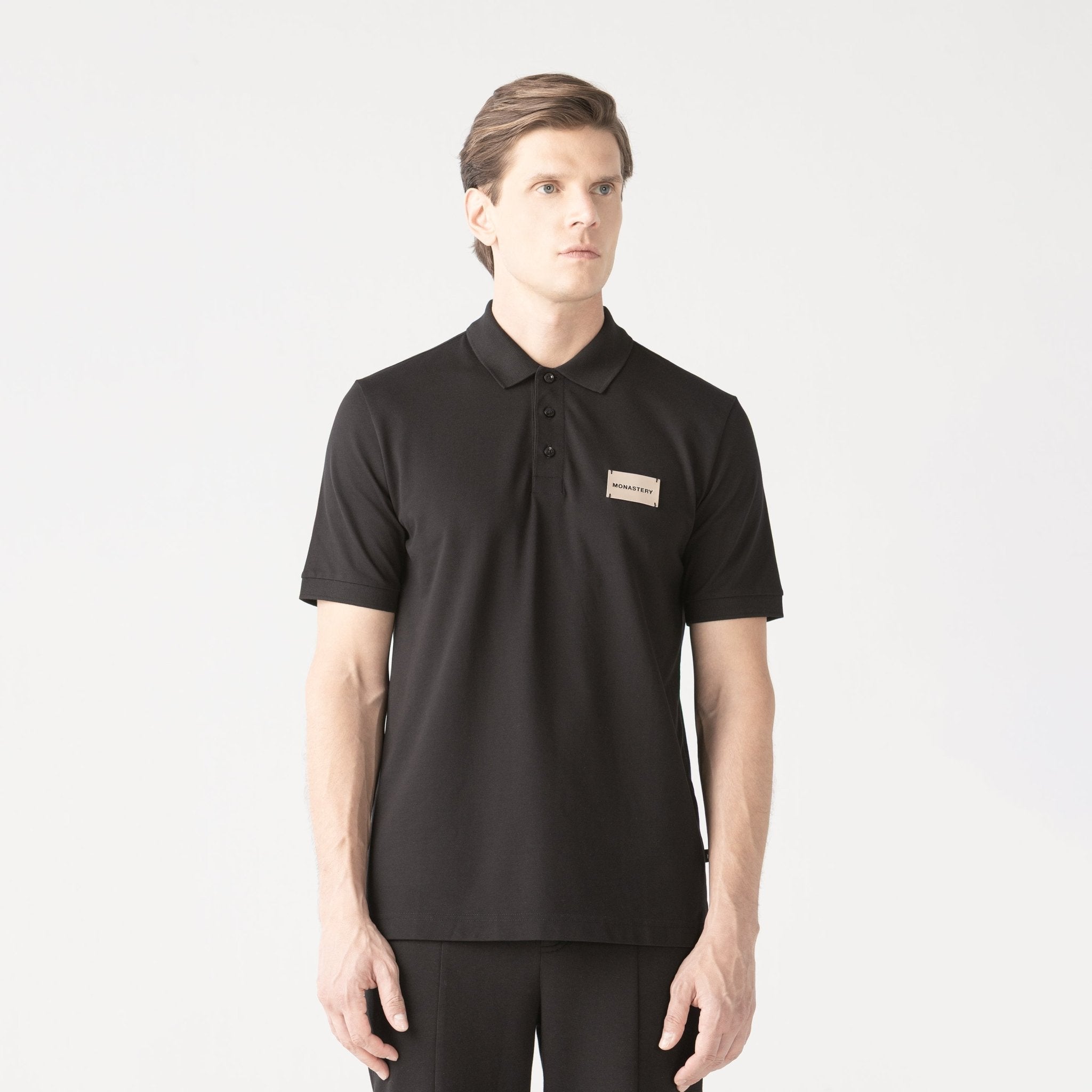 JANUS POLO MEN BLACK - Monastery | Tienda Oficial Colombia