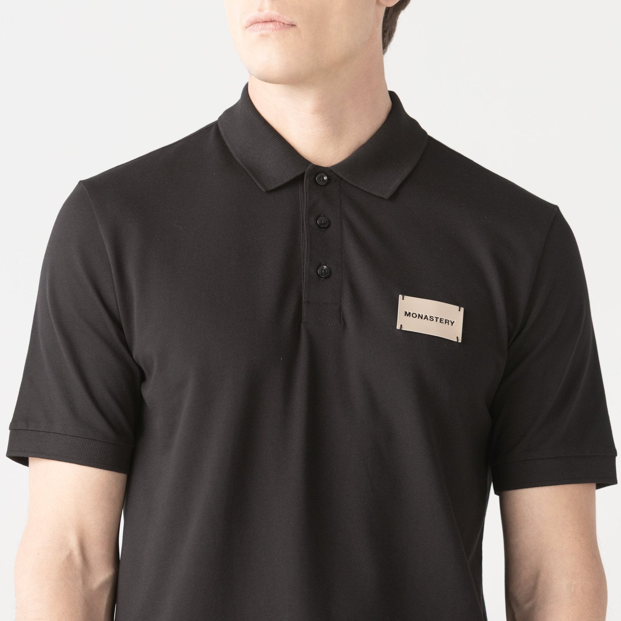 JANUS POLO MEN BLACK - Monastery | Tienda Oficial Colombia