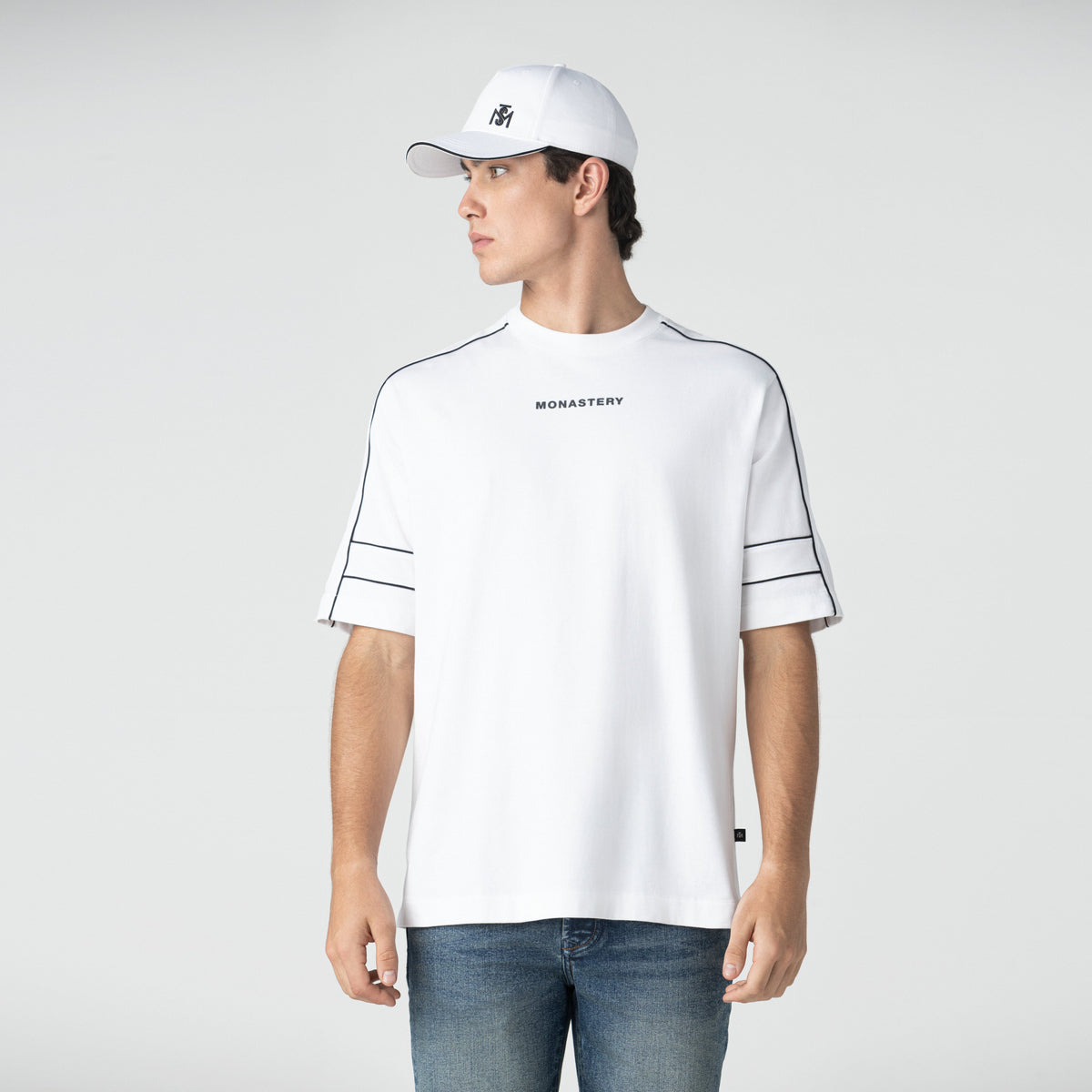 JASON T - SHIRT OVERSIZED MEN WHITE - Monastery | Tienda Oficial Colombia