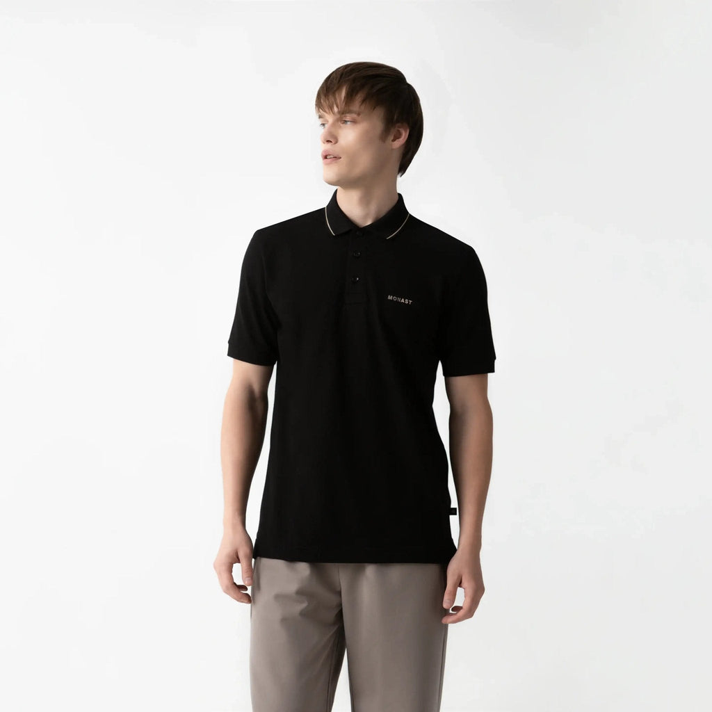JASSO POLO MEN BLACK - Monastery | Tienda Oficial Colombia