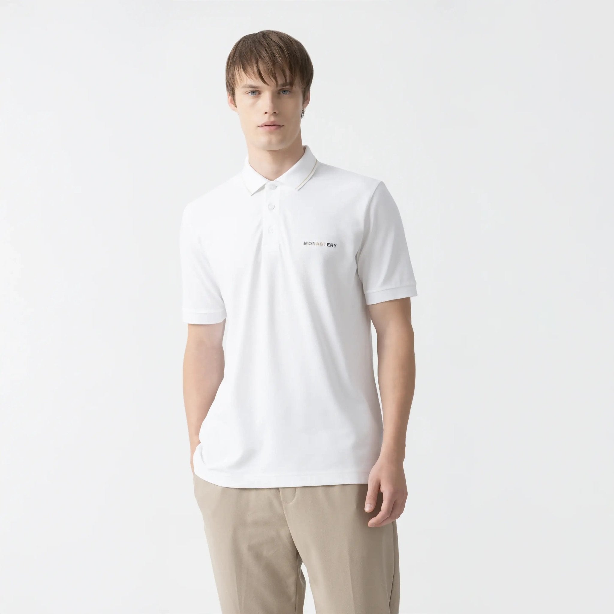 JASSO POLO MEN WHITE - Monastery | Tienda Oficial Colombia