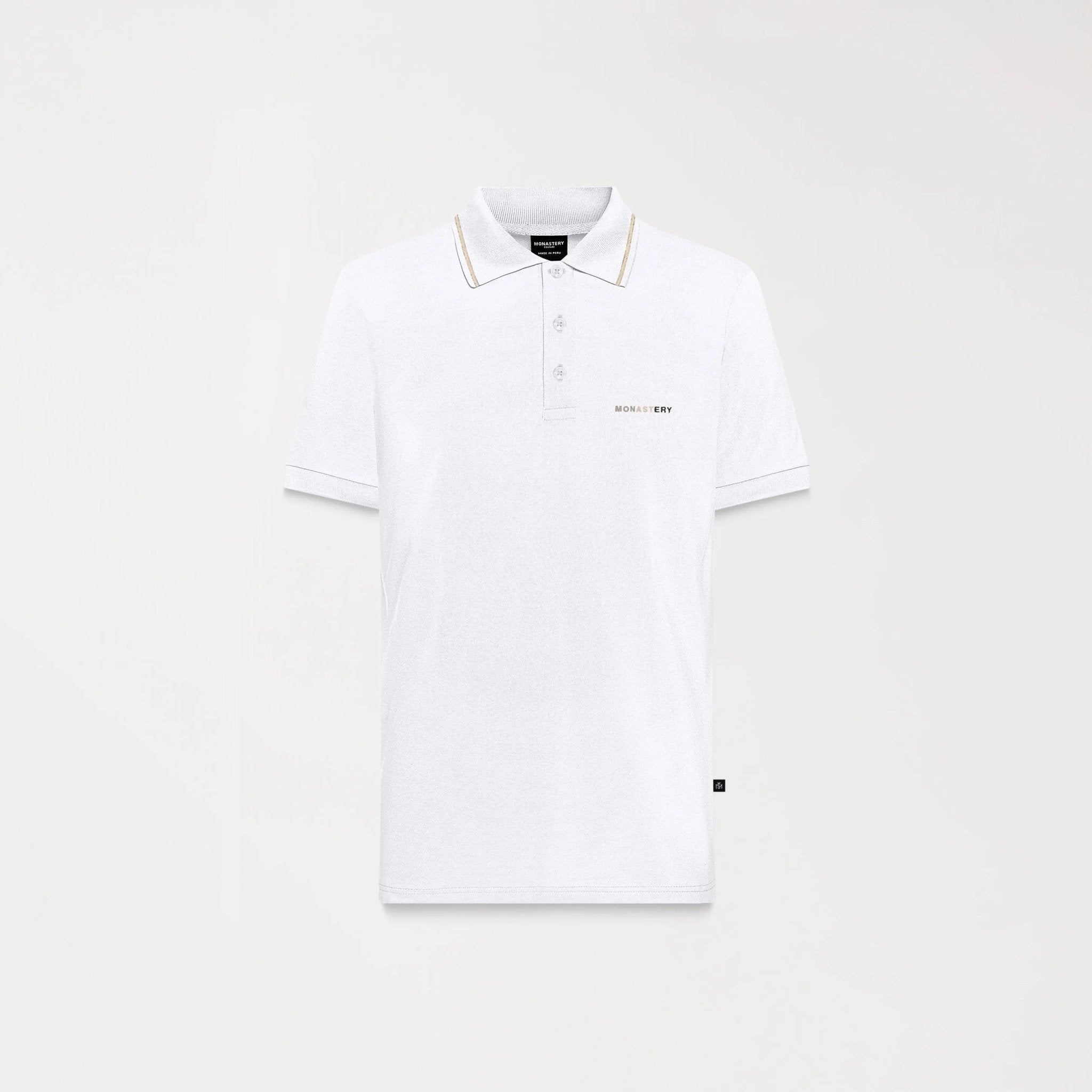 JASSO POLO MEN WHITE - Monastery | Tienda Oficial Colombia