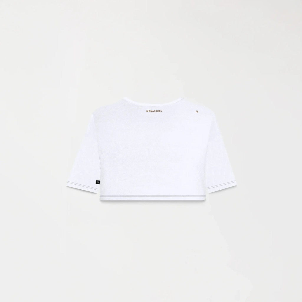 KAIA CROP TOP WOMEN WHITE - Monastery | Tienda Oficial Colombia