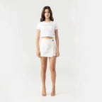 KAIA CROP TOP WOMEN WHITE - Monastery | Tienda Oficial Colombia