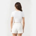 KAIA CROP TOP WOMEN WHITE - Monastery | Tienda Oficial Colombia