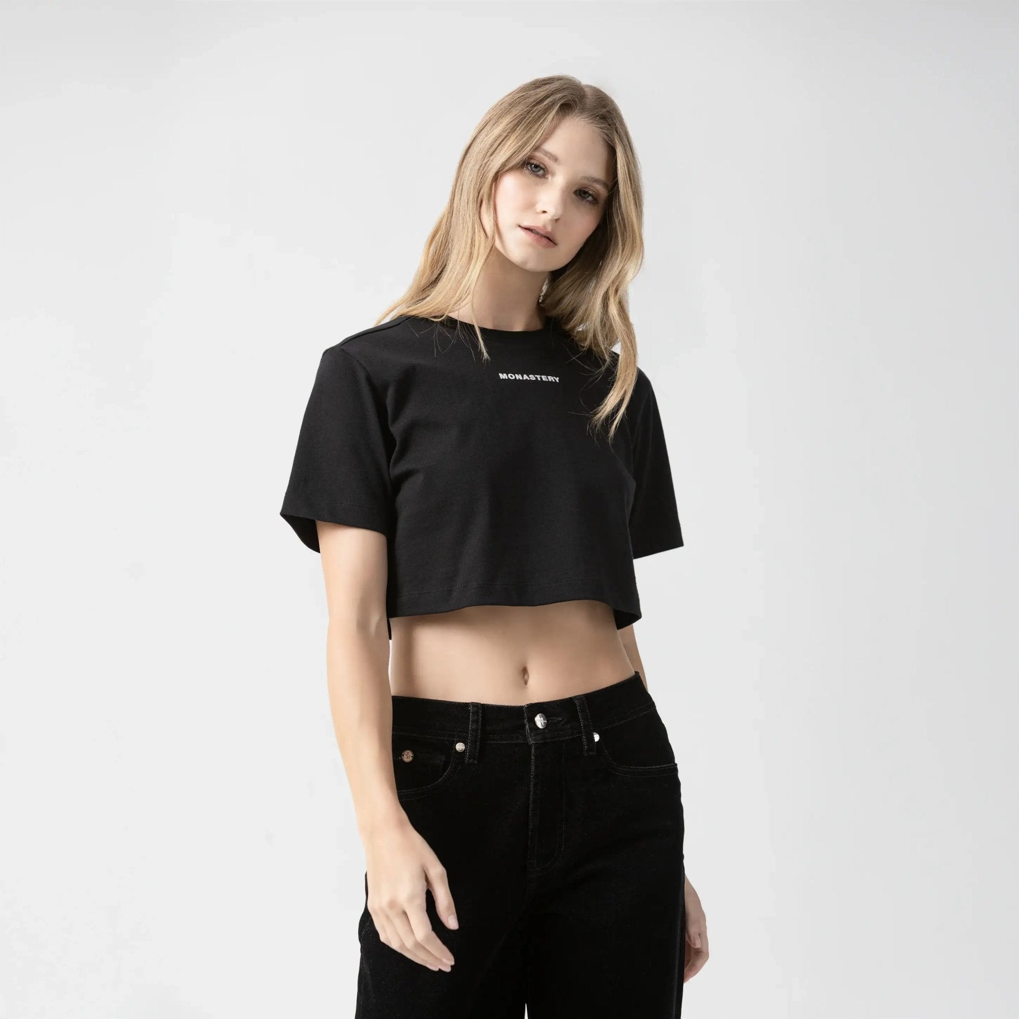 KASSIA CROP TOP WOMEN BLACK - Monastery | Tienda Oficial Colombia