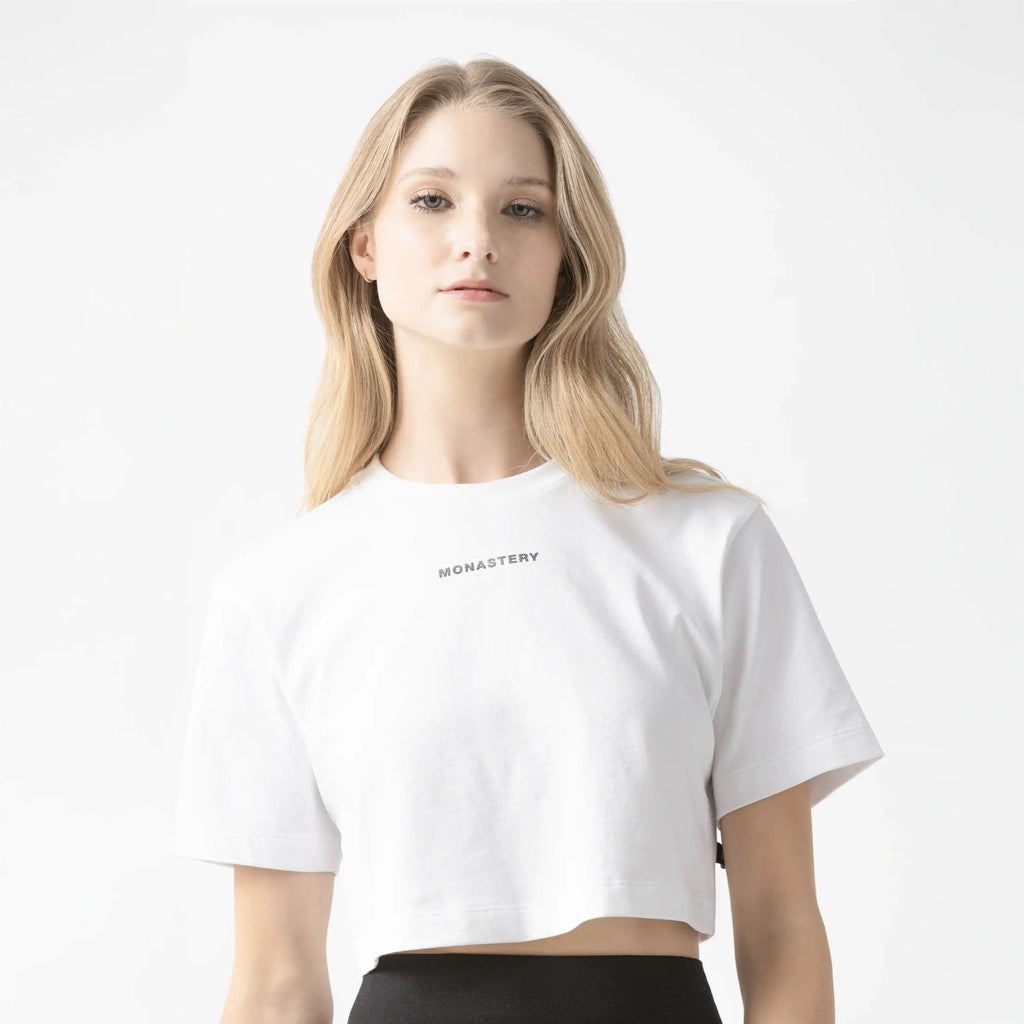 KASSIA CROP TOP WOMEN WHITE - Monastery | Tienda Oficial Colombia