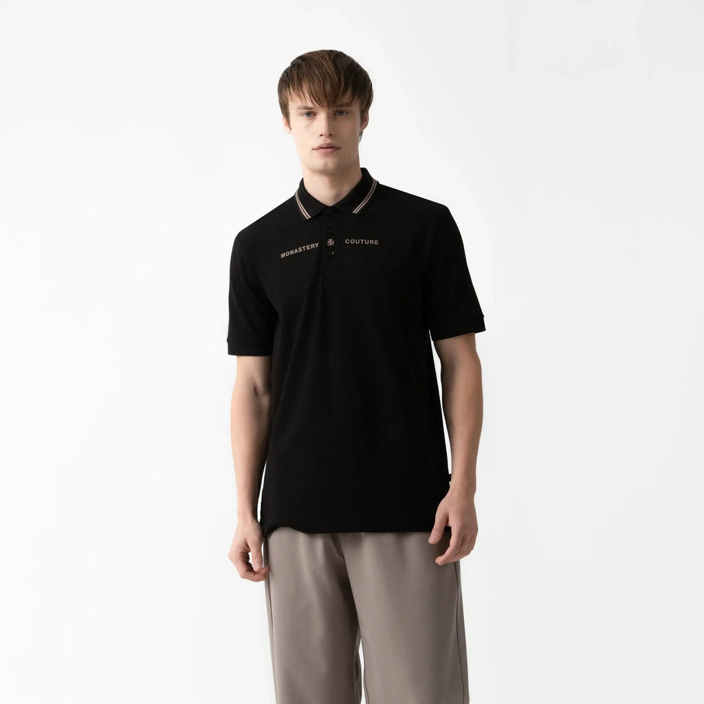 KORION POLO MEN BLACK - Monastery | Tienda Oficial Colombia