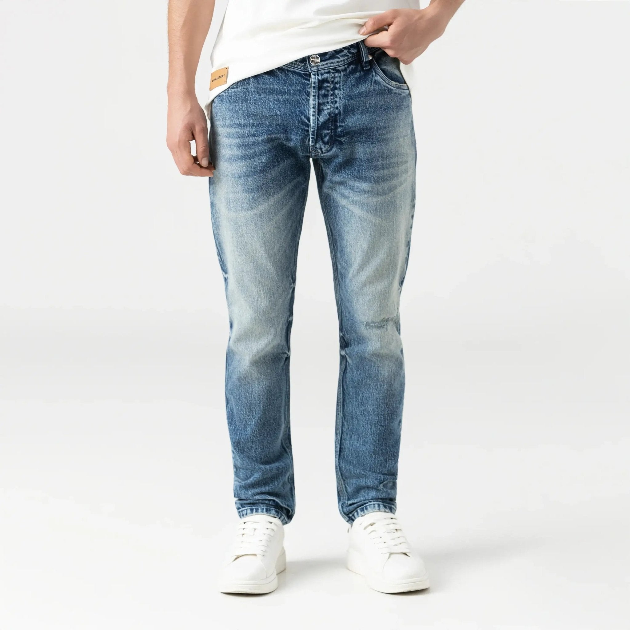 KRONUS PANT MEN BLUE DENIM - Monastery | Tienda Oficial Colombia