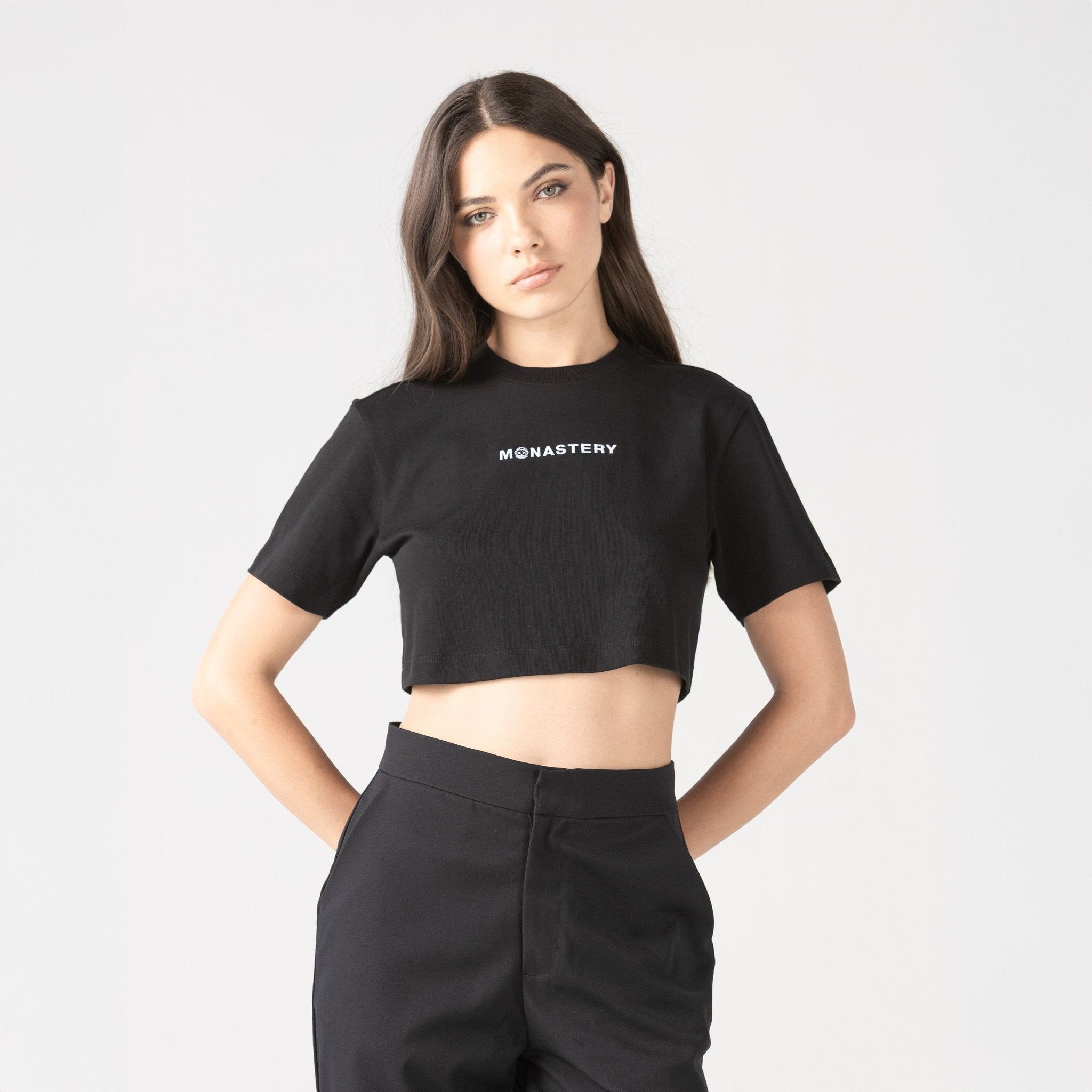 KUBLAI CROP TOP WOMEN BLACK - Monastery | Tienda Oficial Colombia