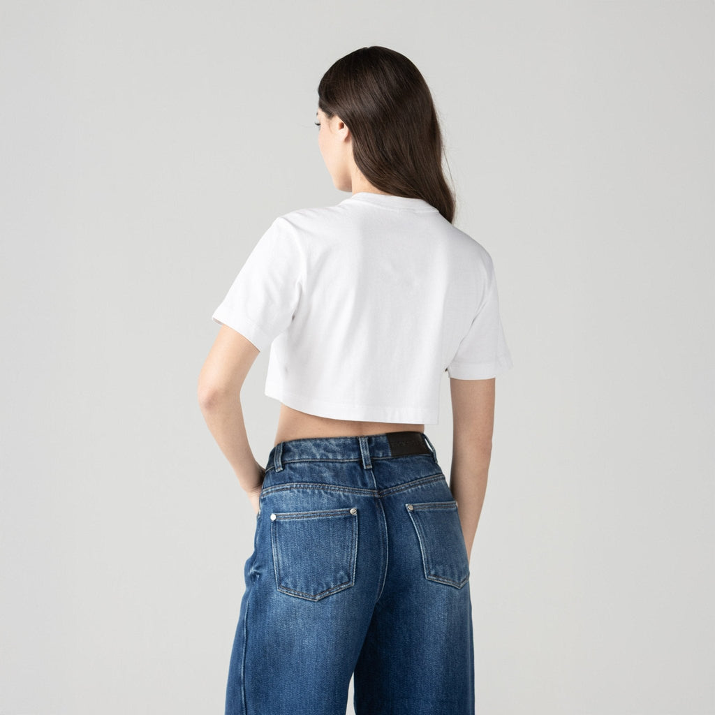 KUBLAI CROP TOP WOMEN WHITE - Monastery | Tienda Oficial Colombia