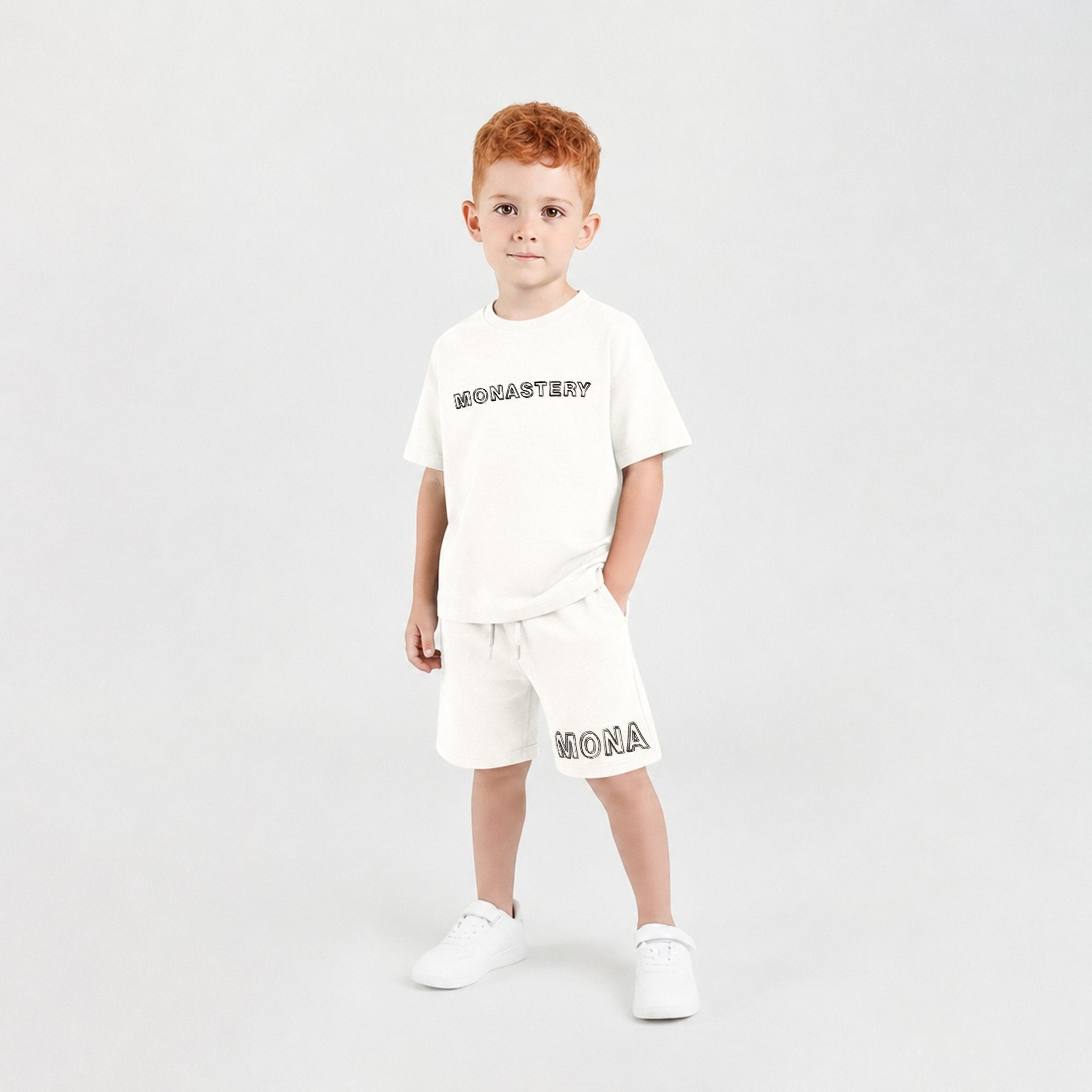 LEGATUS T-SHIRT OVERSIZED KIDS EGRET - Monastery | Tienda Oficial Colombia