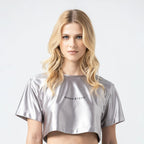 LENA CROP TOP WOMEN SILVER - Monastery | Tienda Oficial Colombia