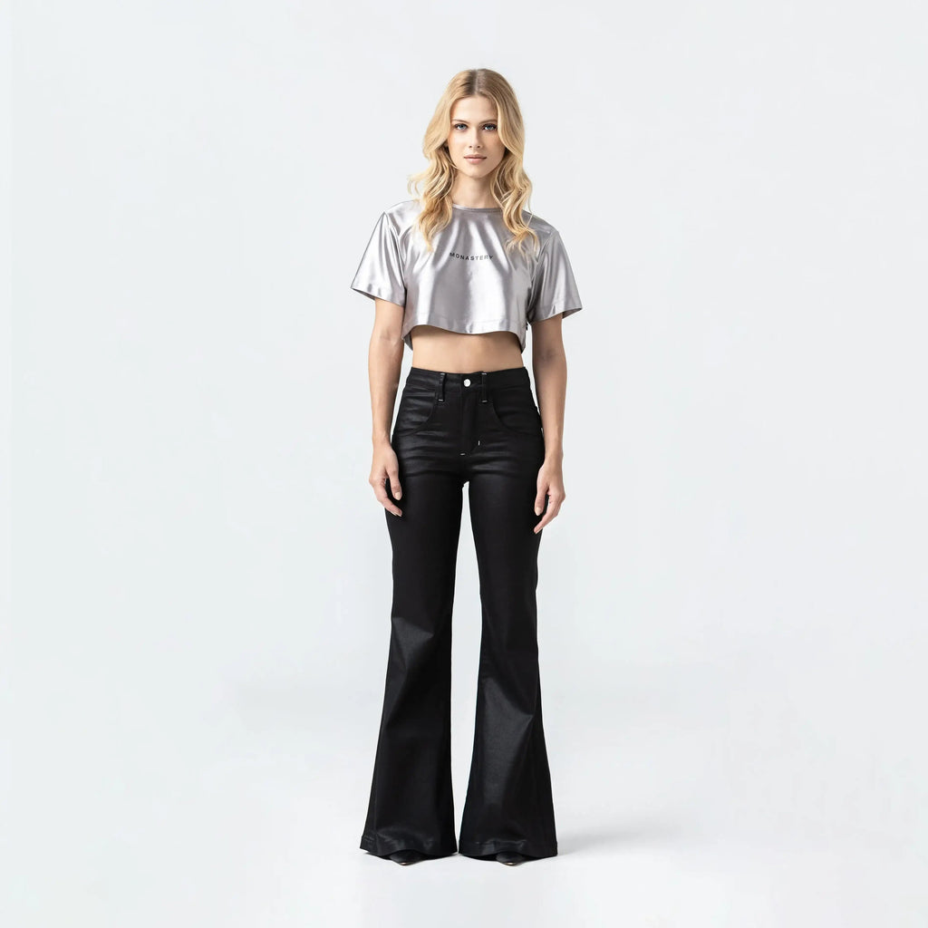 LENA CROP TOP WOMEN SILVER - Monastery | Tienda Oficial Colombia