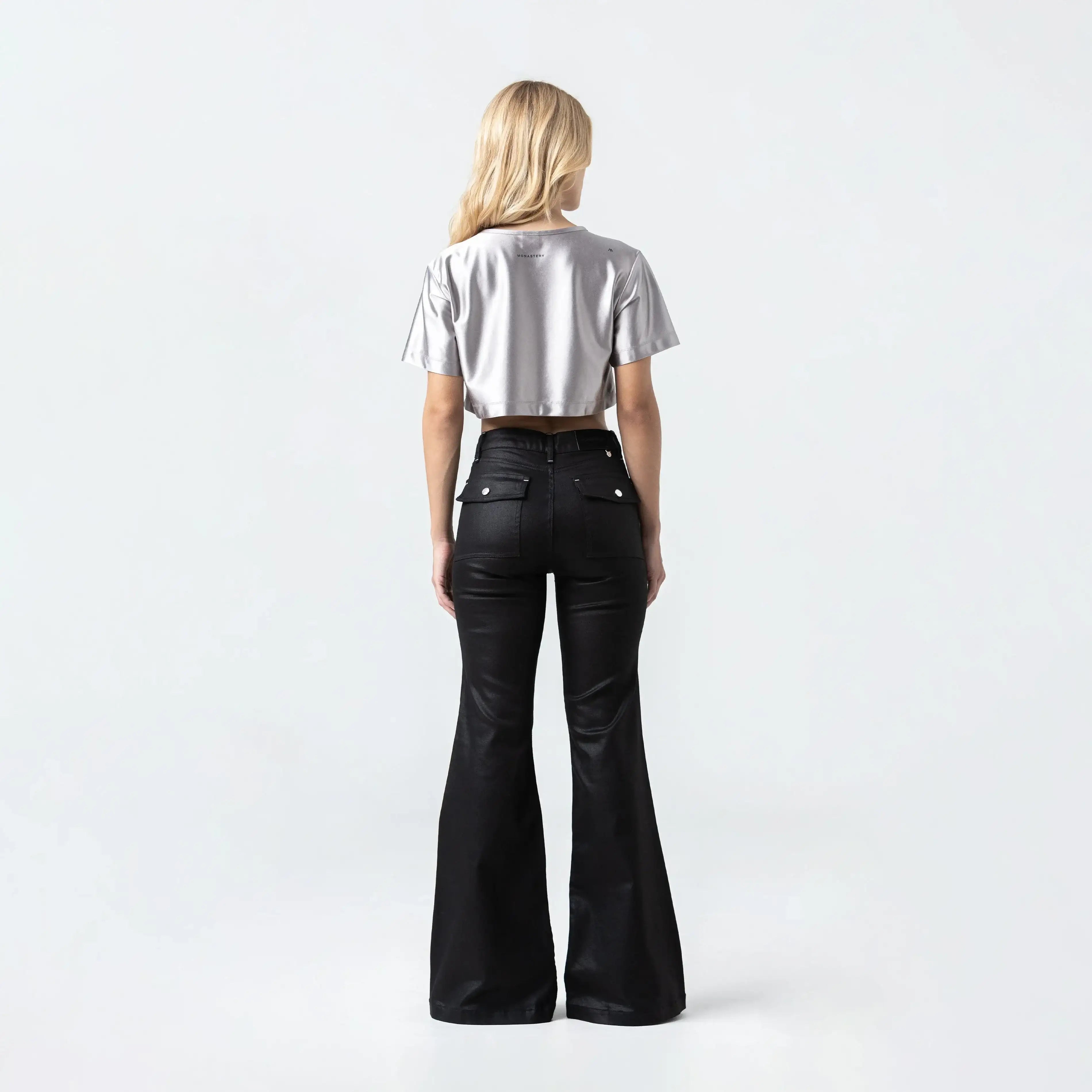 LENA CROP TOP WOMEN SILVER - Monastery | Tienda Oficial Colombia