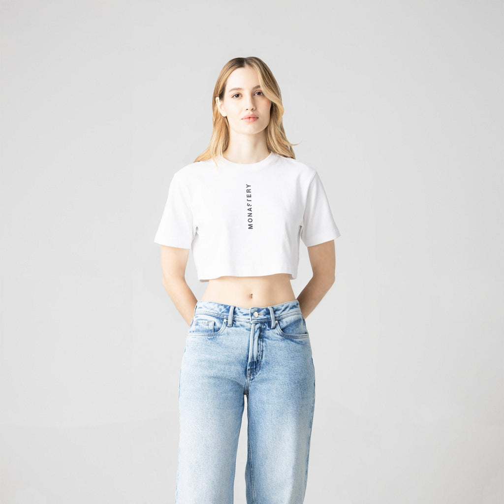 LIAO CROP TOP WOMEN WHITE - Monastery | Tienda Oficial Colombia