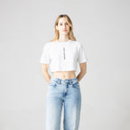 LIAO CROP TOP WOMEN WHITE - Monastery | Tienda Oficial Colombia