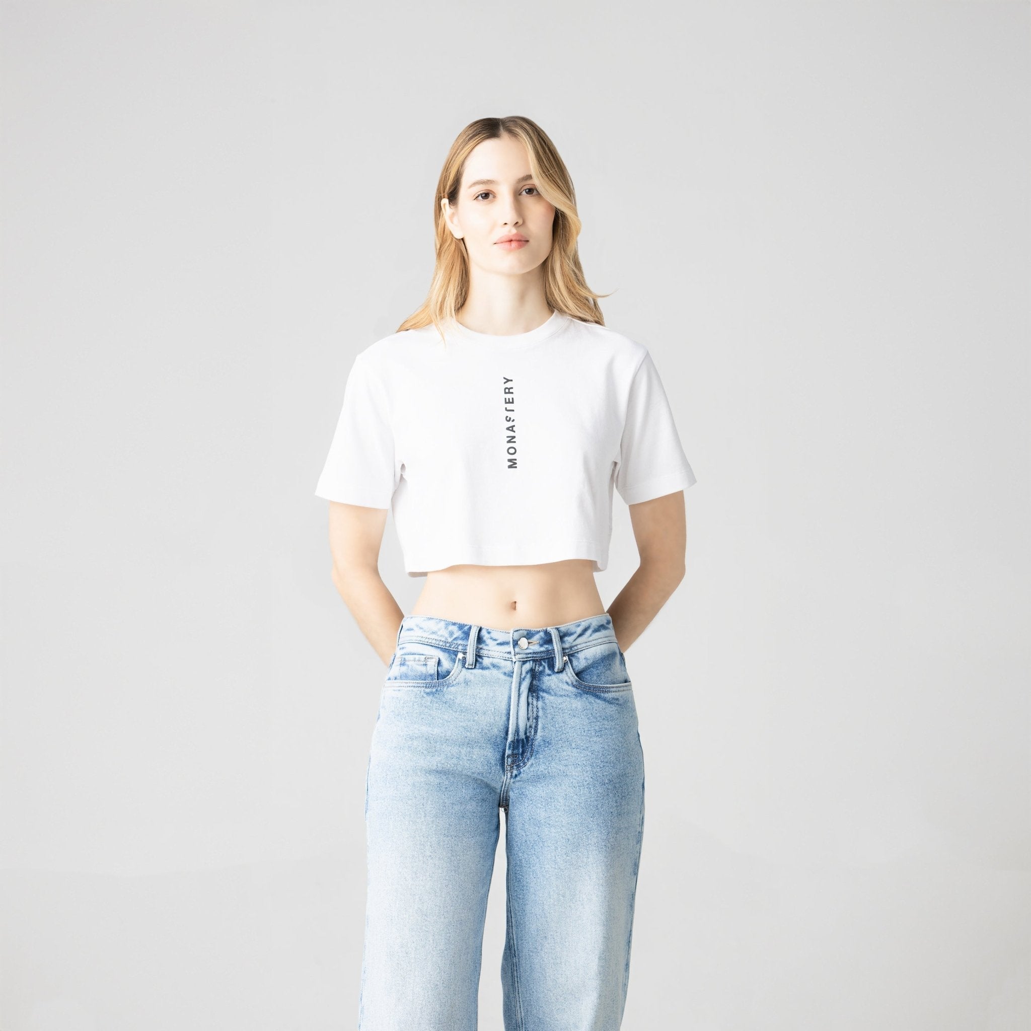 LIAO CROP TOP WOMEN WHITE - Monastery | Tienda Oficial Colombia