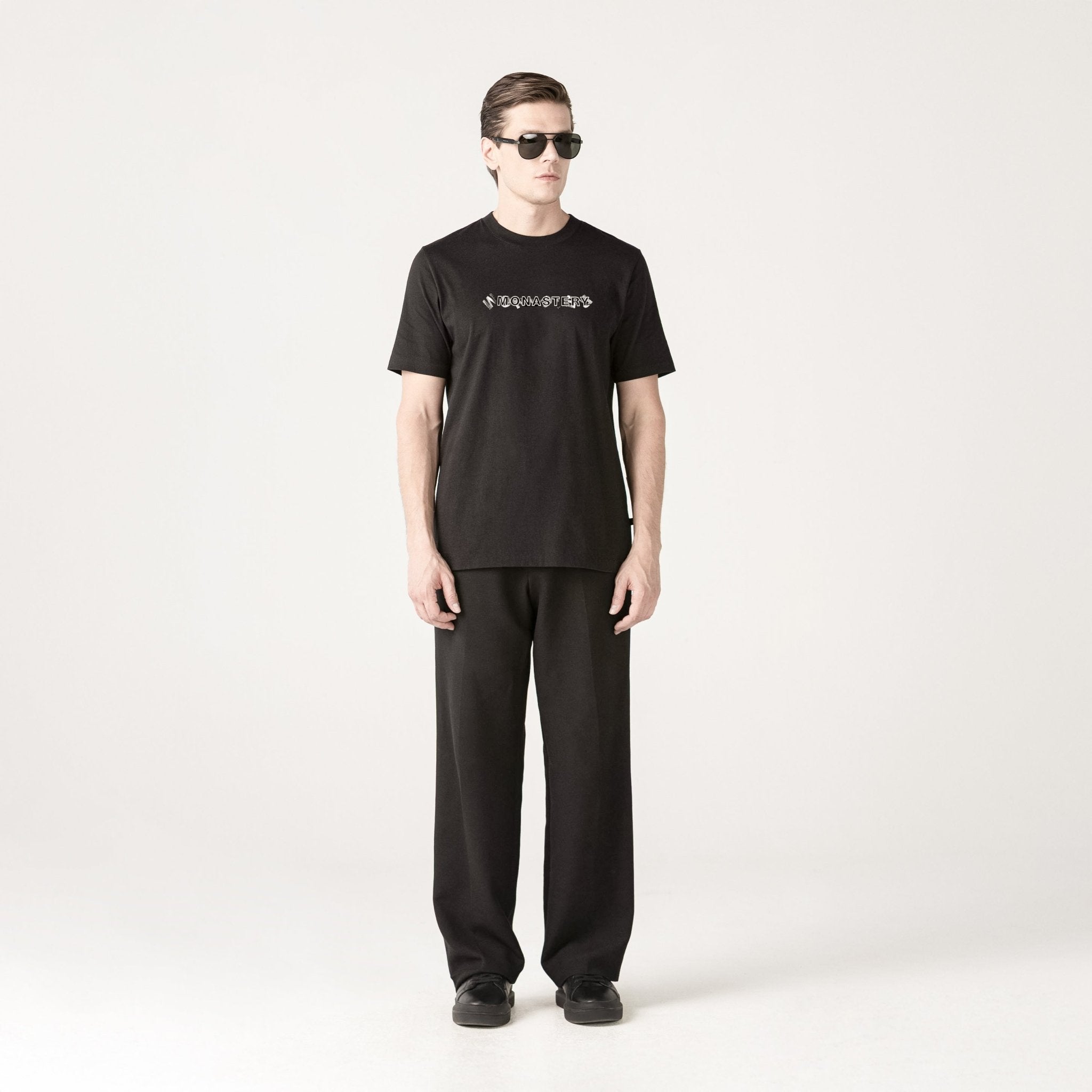 LINEAR T-SHIRT MEN BLACK - Monastery | Tienda Oficial Colombia