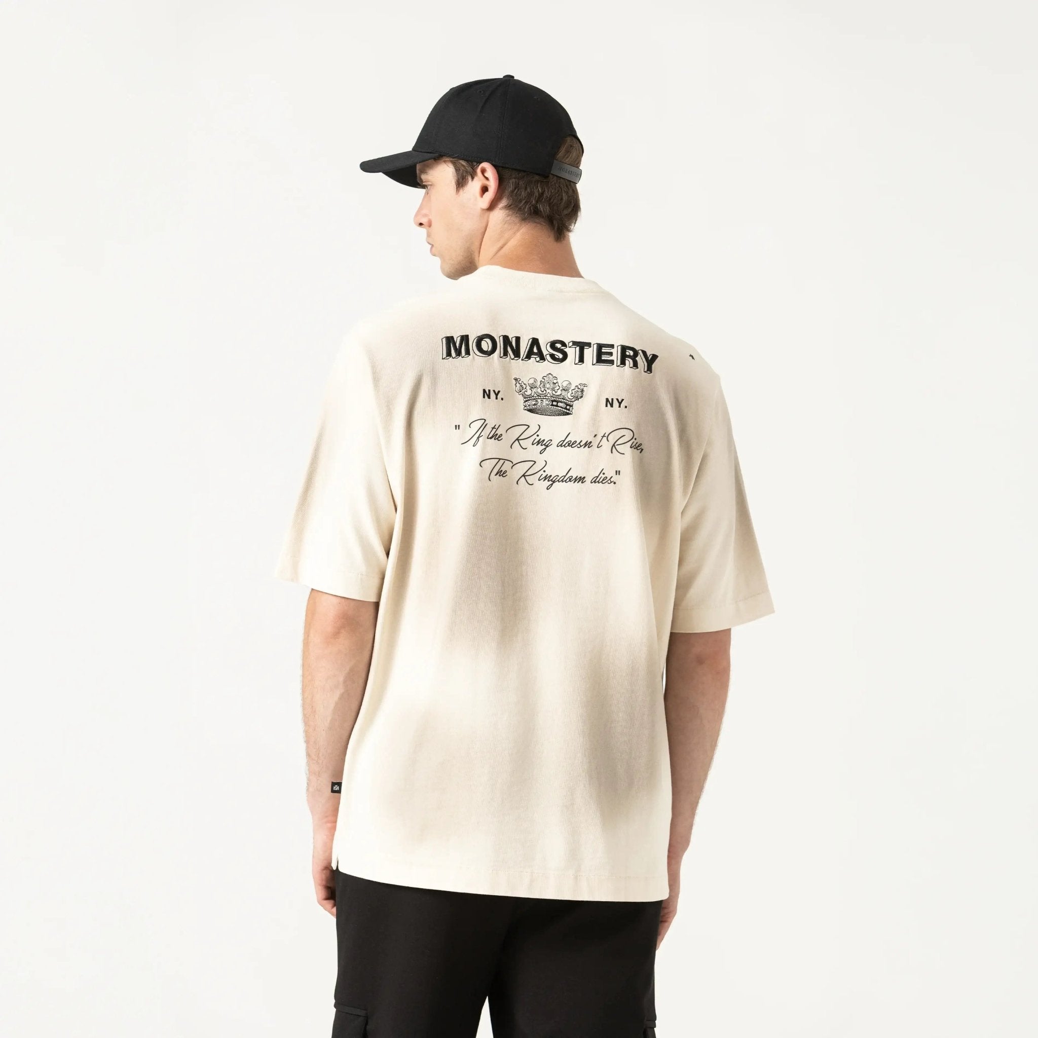LOAN T - SHIRT OVERSIZED MEN WHITECAP GRAY - Monastery | Tienda Oficial Colombia