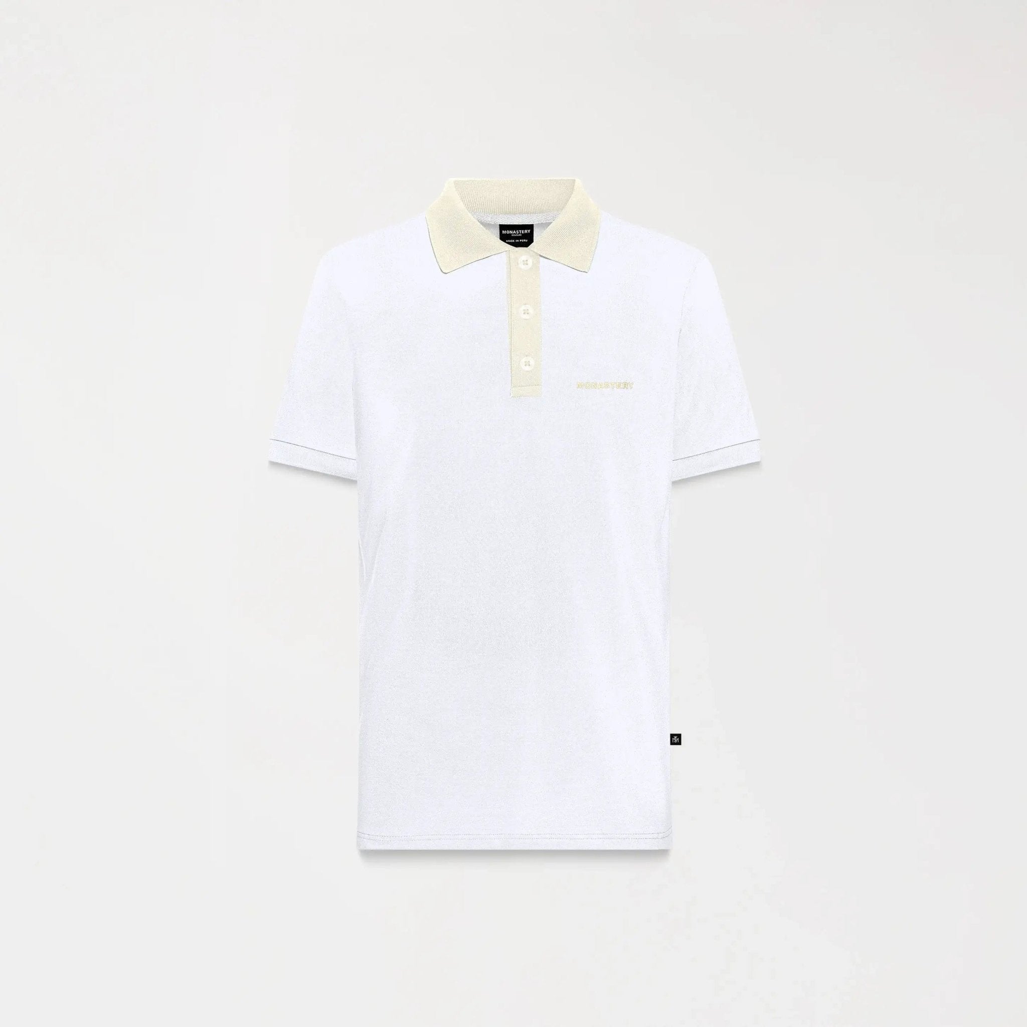 LYKOS POLO MEN WHITE - Monastery | Tienda Oficial Colombia