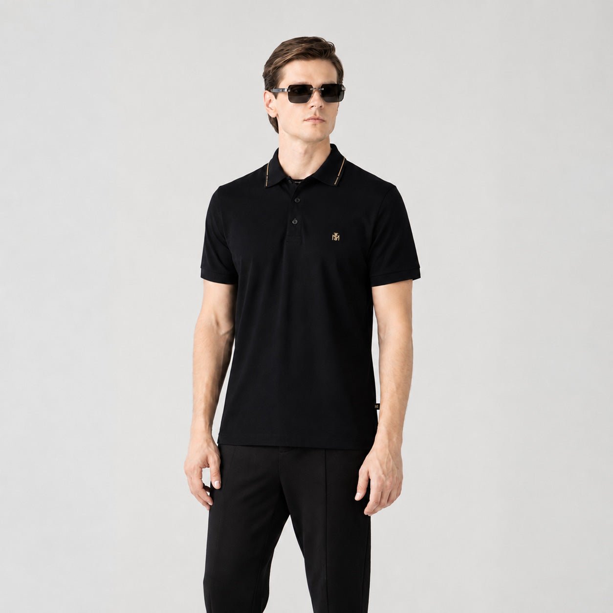 LYOD POLO MEN BLACK - Kliquea
