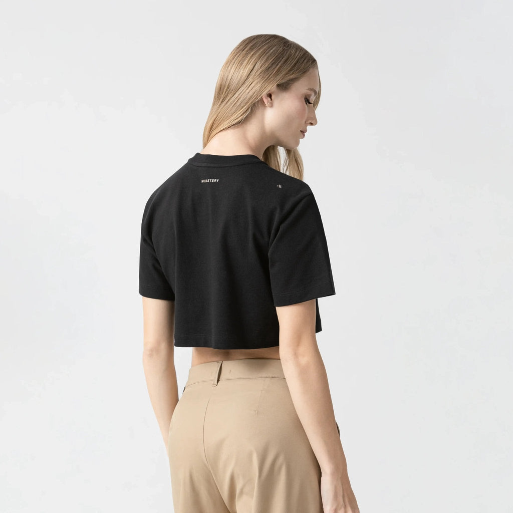 MED CROP TOP WOMEN BLACK - Monastery | Tienda Oficial Colombia