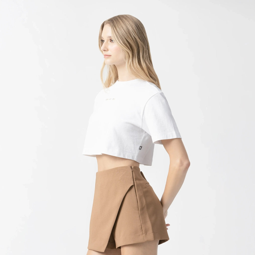 MED CROP TOP WOMEN WHITE - Monastery | Tienda Oficial Colombia