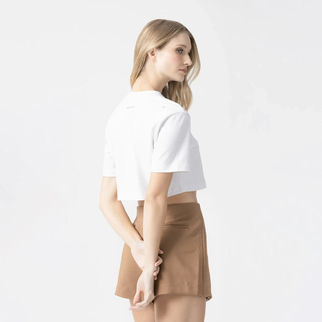 MED CROP TOP WOMEN WHITE - Monastery | Tienda Oficial Colombia
