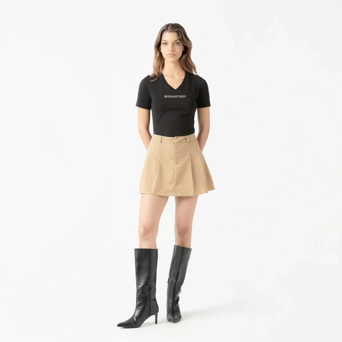 MELINA T - SHIRT WOMEN BLACK - Monastery | Tienda Oficial Colombia