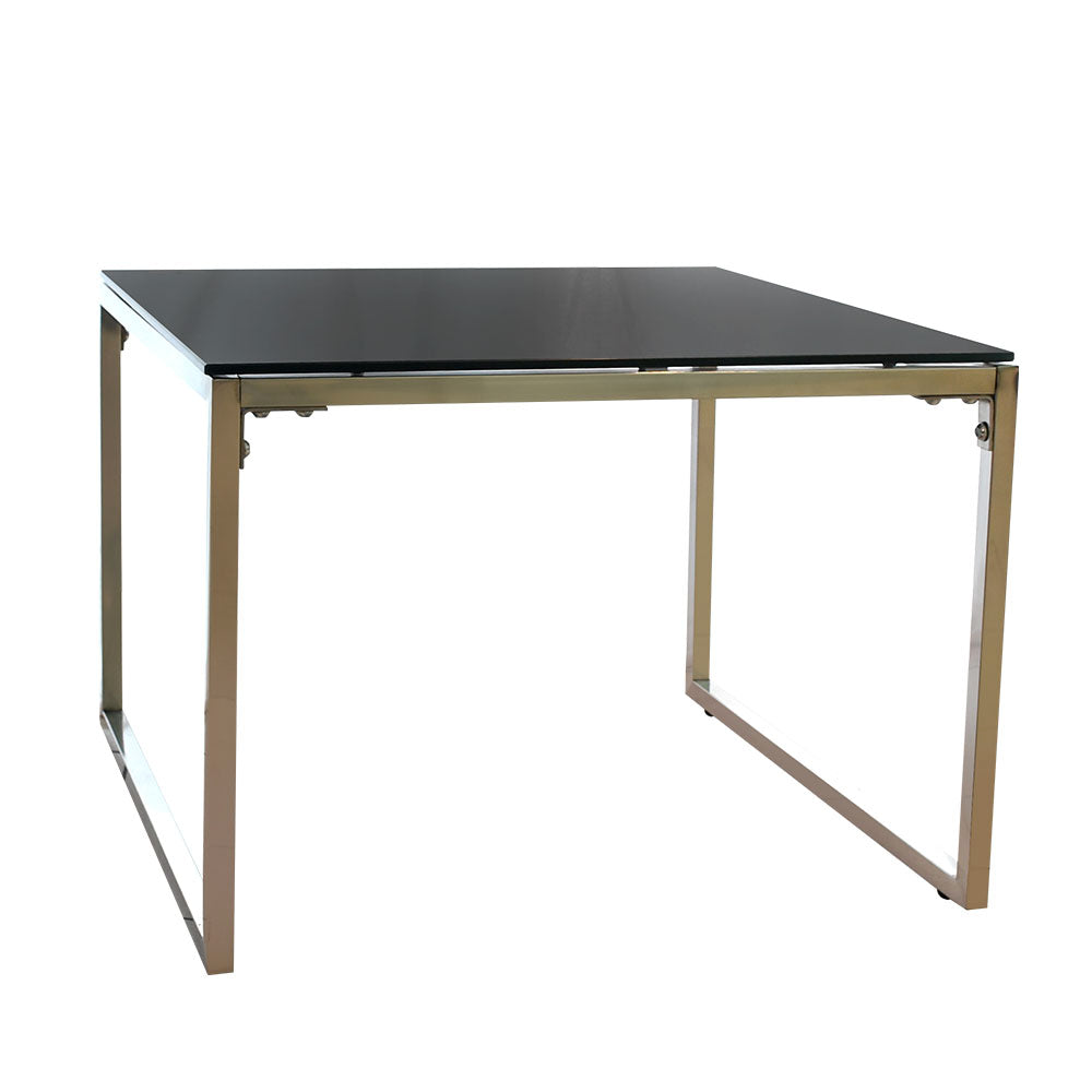 MESA AUXILIAR  STARKEN GLASS TOP BLACK