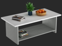 MESA DE CENTRO STARKEN 12M MELAMINE GREYWHITE
