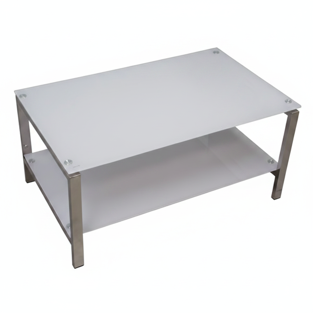 MESA DE CENTRO STARKEN GLASS TOP 10M WHITE