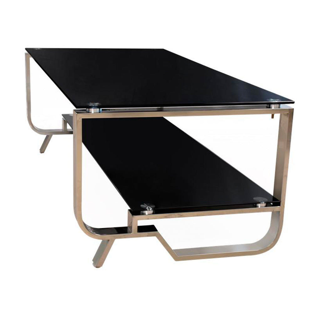 MESA DE CENTRO STARKEN GLASS TOP BLACK