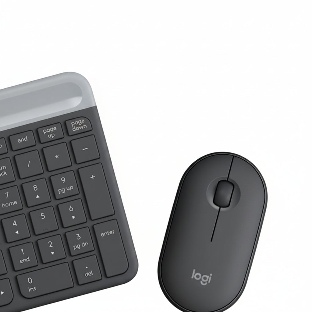 TECLADO/MOUSE LOGITECH MK470 SLIM SPA WIRELESS BLACK GRAPHITE