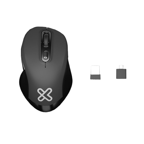 MOUSE KLIPX BIGLIDER PTICO WIRELESS USBAUSBC BLACK