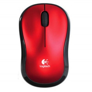 MOUSE LOGITECH M185 WIRELESS RED