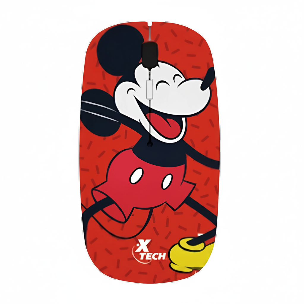 MOUSE XTECH PTICO KIDS MICKEY MOUSE WIRELESS RED