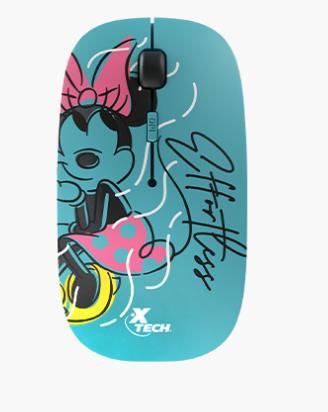 MOUSE XTECH PTICO KIDS MINNIE WIRELESS AQUA MARINE