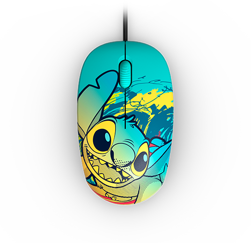 MOUSE XTECH PTICO STITCH USB BLUE