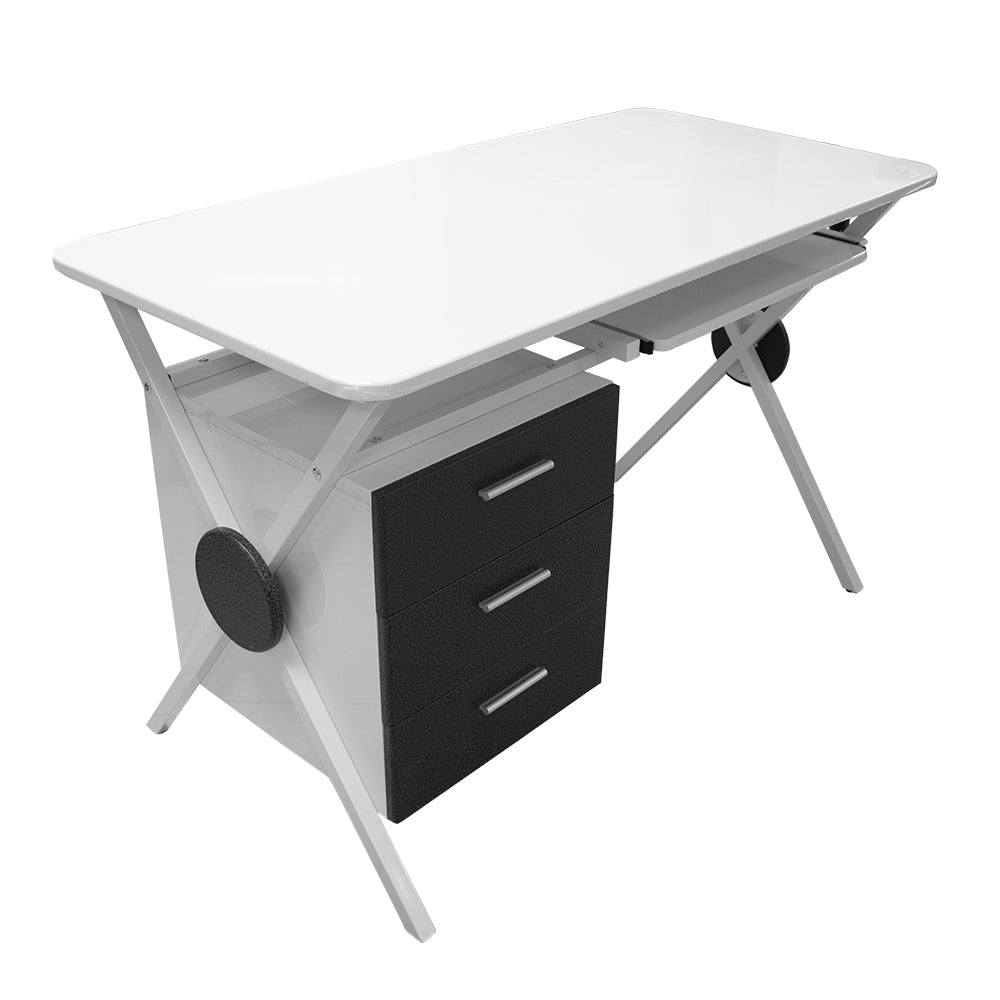 MUEBLE  STAKEN WHITEBLACK MELAMINE TOP