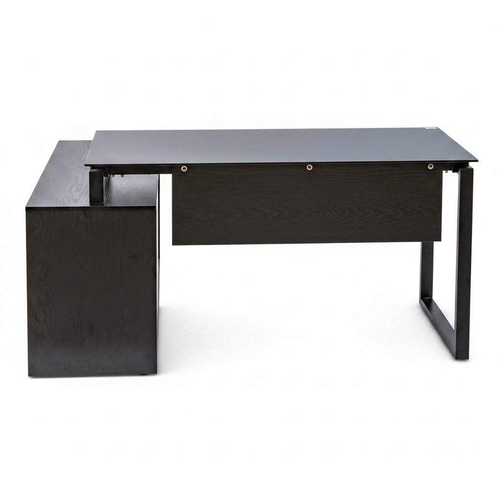 MUEBLE  STARKEN GLASS TOP 16M ESPRESSO FULL BLACK