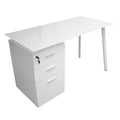 MUEBLE  STARKEN GLASS TOP GLOSSY WHITE