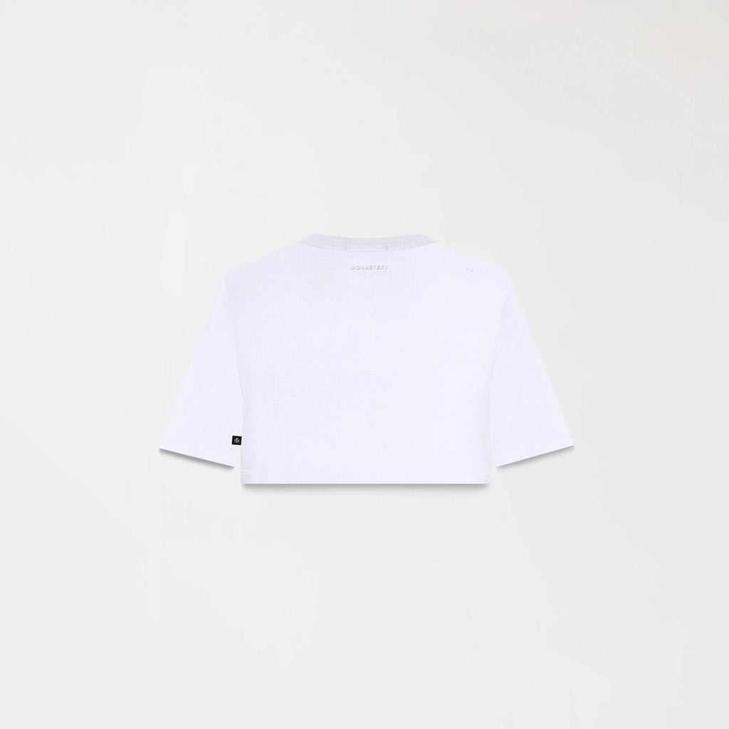 NAIA CROP TOP WOMEN WHITE - Monastery | Tienda Oficial Colombia